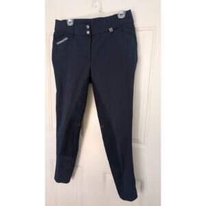 ROMFH 32R Full Seat Riding Breeches, Pants, Blue, Excellent condition, 2 button